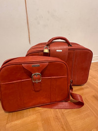 Samsonite leather luggage new 