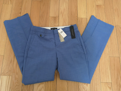 NWT BANANA REPUBLIC WOOL LOGAN TROUSERS. SIZE: 4P Fabulous fit, high quality fabric and tailoring. L...