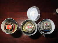 Lot of Three Molson Canadian Replica Stanley Cup Rings
