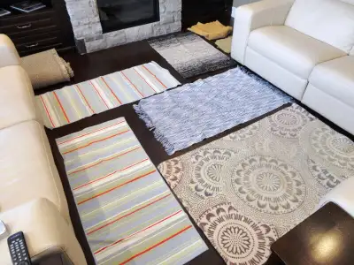 4 Area Rug & Runner Mats -See ad details for prices, View more