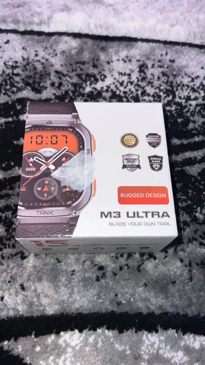 I'm selling a brand new Tank M3 Ultra smartwatch, a rugged design built to blaze your own trail! Thi...