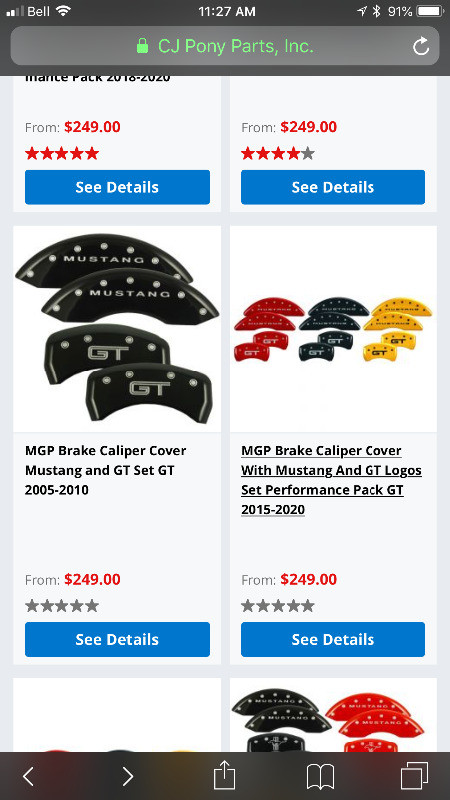 Ford Mustang GT brake and caliper covers FRONT ONLY in Other Parts & Accessories in Windsor Region - Image 3