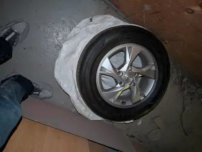 Pneus d'été et jantes 195/65 R15. Presque neufs.