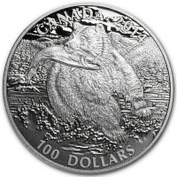 2014 $100 Fine Silver Coin - Solitary Titan : The Grizzly