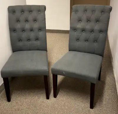 Grey Tufted Dining Chairs – Set of 2 Upholstered Chairs, View more