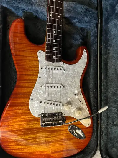 1994 made in Japan Fender fotoflame stratocaster, View more