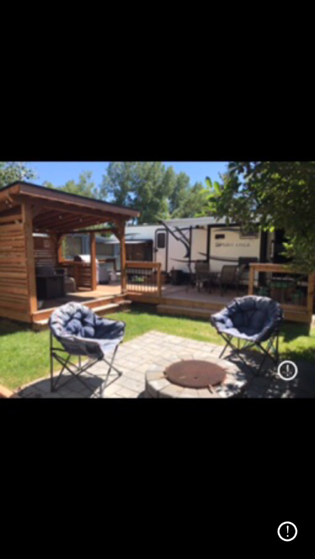 Permanent campsite rental in Alberta
