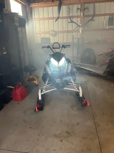 Selling my Polaris pro rmk. Sled has been a great sled. Has fix kit installed. Jaws race can and led...