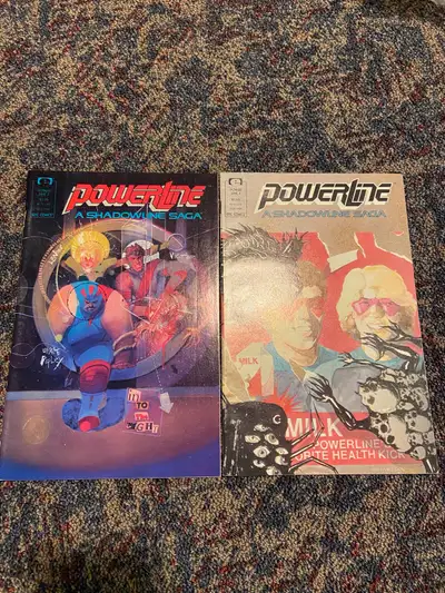 Powerline A Shadowline Saga # 1 & 4 Nov 1988 Marvel Epic Comics, View more