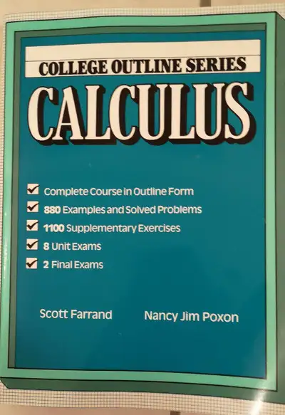 Calculus textbook College Outline Series, View more