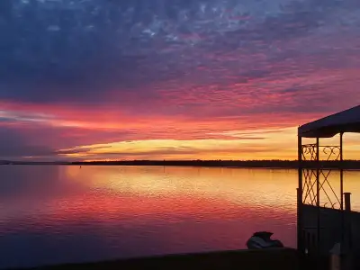 Waterfront home within city limits, 5 minutes from airport. Watch the beautiful sunrises and freight...