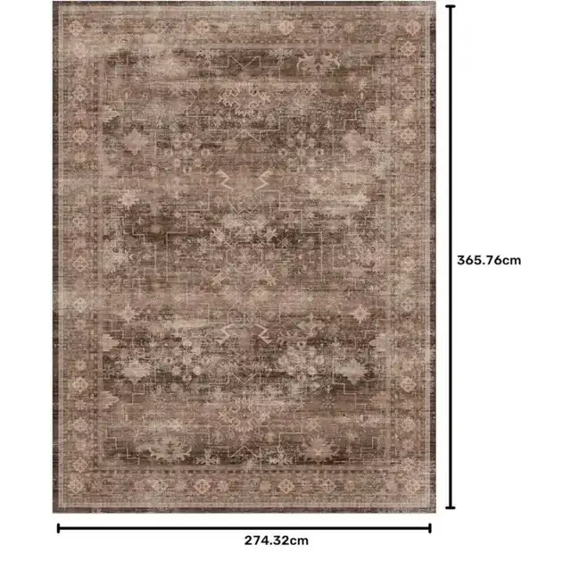 Brown 9x12 Living Room Rug - Vintage in Rugs, Carpets & Runners in Hamilton - Image 3