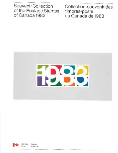 The annual collection includes the album with description of all stamps issued in the year, a hingel...