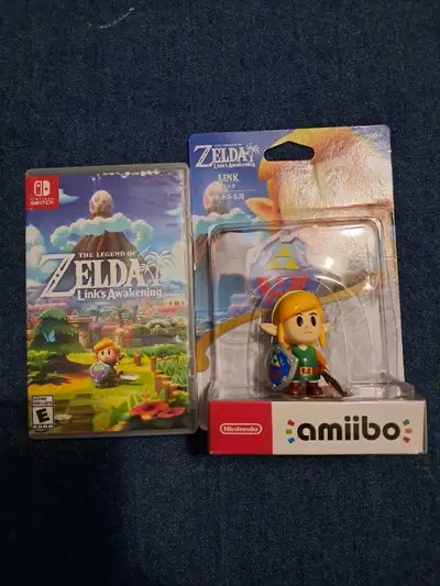 Zelda Links Awakening + Link Amiibo Opened with Box, View more
