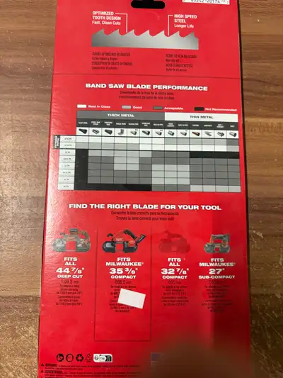 Milwaukee Band Saw Blades, View more