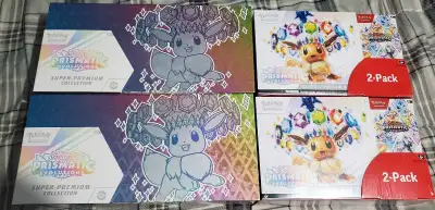 Selling 2 Prismatic Evolutions SPC's & 2 Costco Bundles Brand New $900 Cash Only Payment Price Is Fi...
