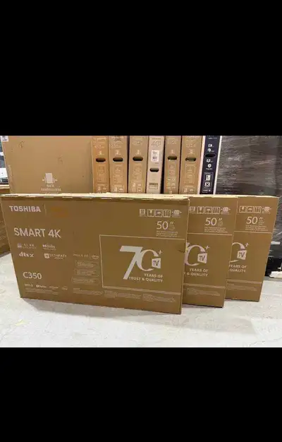 TOSHIBA 70 YEAR'S TRUST& QUALITY  "50"(BRAND NEW) SMART TV , View more
