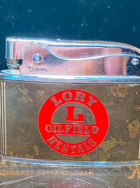 Vintage 1960s Advertising Lighter - LORY OILFIELD RENTALS - Edmo