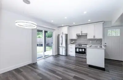 Bright, clean, fully renovated one-bedroom ground-level suite with outdoor space This bright, clean,...