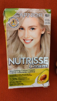 Garnier cream for your hair, and hairpiece clips