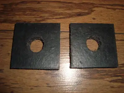 Rubber isolation / vibration pads for machinery, benches. motors, engines or ??? Also could be used...