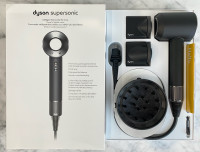 Dyson Supersonic Hair Dryer in rare Black/Nickle