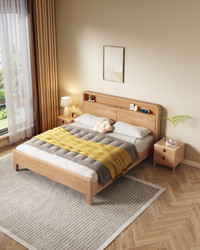 Brand new solid wood queen size bed