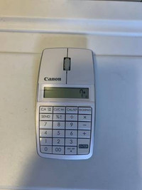 Canon X Mark I White Mac & PC bluetooth Mouse plus calculator