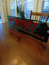 Very rare arcade marquee 1970 jet rocket