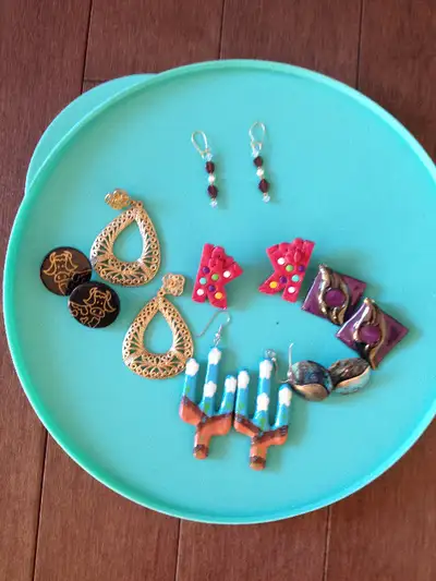 Retro 80's  pierced earrings - variety, View more