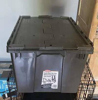 GSC flip lid storage tote , View more