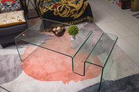 Superbe table de salon en verre trempé / Glass coffee table