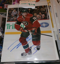 Dany Heatley signed 8x10 pictures / Photos 8x10 signées