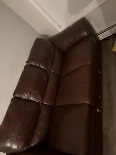 Leather couch, View more
