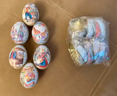 Packages of 6 Easter egg tins - I ordered more than I needed to get free shipping. $10 for 6