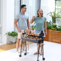 Outdoor Cooking Grill Multifunctional Portable Charcoal Grill Ba