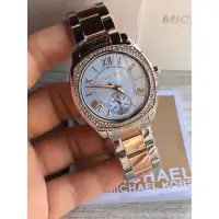 Michael Kors Women's MK6136 Bryn Rose Gold Blue Dial Watch