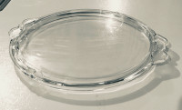 NEW GLASS CAKE PLATE - SIMPLE DESIGN
