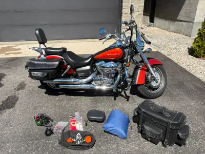 Exceptionally comfortable 2010 Honda Shadow Aero 750 (VT750CS) with ABS (Anti-lock Braking System),...