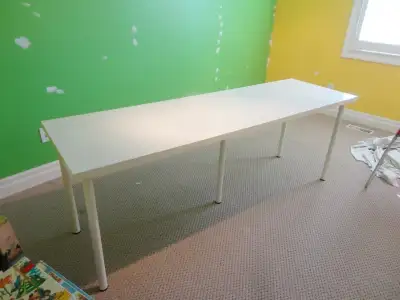 Ikea Linnmon 77.5" Table and Ikea Light Strip in MINT SHAPE, View more