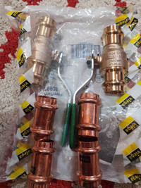 VIEGA PRO PRESS 3/4 valves and couplings