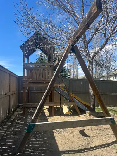 play structure with slide, View more