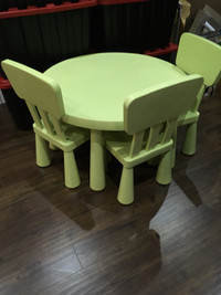 IKea Kid  table and chairs