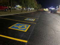 Driveway sealing, Parking lot line painting