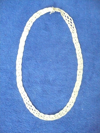 925 STERLING SILVER MADE IN ITALY DESIGNER BRAIDED NECKLACE, View more