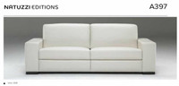 Natuzzi Editions A397 Castello Sofa - cream leather