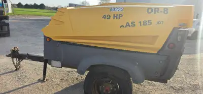 ATLAS COPCO 185 CFM MOBILE DIESEL AIR COMPRESSOR , View more
