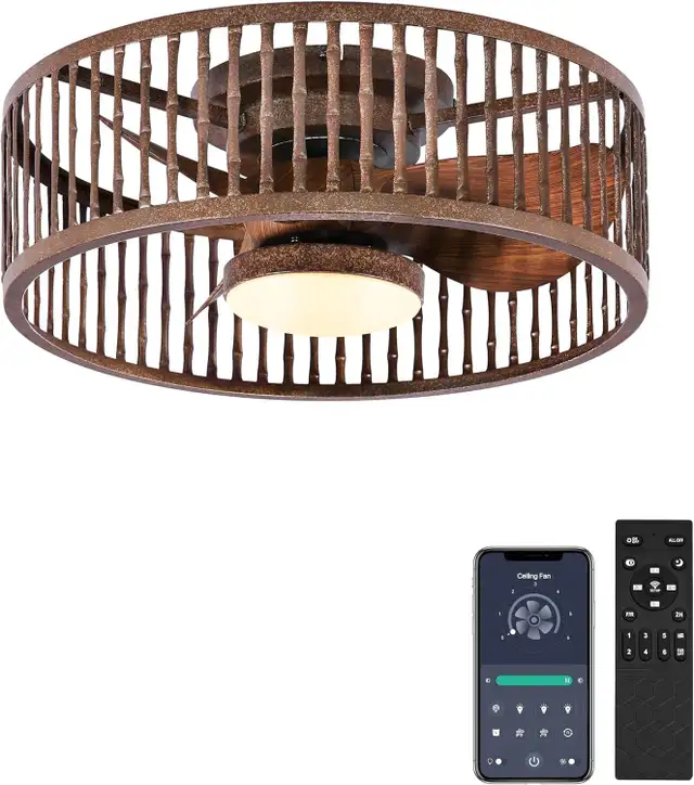 Coolbull Bronze Farmhouse Ceiling Fan with Light – Indoor/Outdoo in Indoor Lighting & Fans in Mississauga / Peel Region - Image 7