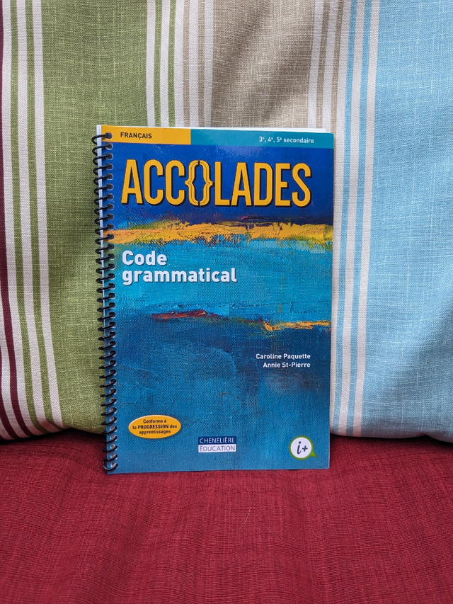 Accolades, Code grammatical (C. Paquette & A. St-Pierre dans Manuels  à Ville de Montréal