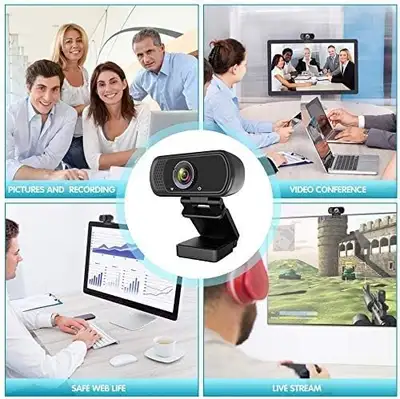 ZIQIAN 1080P USB Webcam with Stereo Microphone, View more